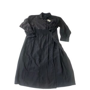 NWT Judith & Charles  Black Heirloom Midi Shirt‎ Dress Size 4 $450 MSRP